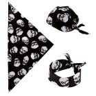 Bandana med hodeskaller svart