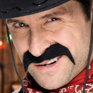 Cowboy Bart Svart