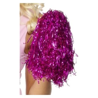 Pom Pom Metallisk Rosa
