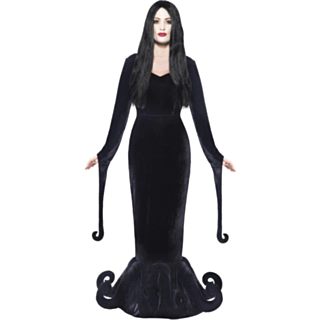 Gotisk Morticia Kostume