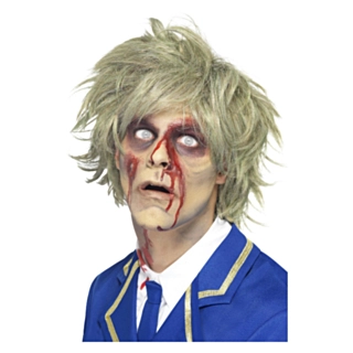 Zombie Parykk Grå og Grønn