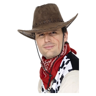 Slitt Cowboyhatt Brun