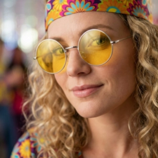 Funky Hippie Briller Gul