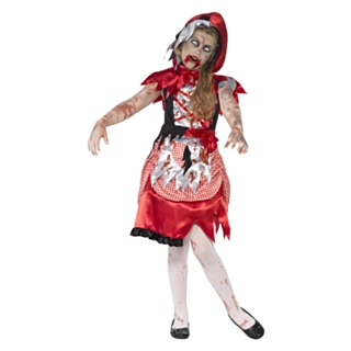 Zombie Rødhette Barnekostyme
