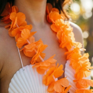Hawaii Blomsterkrans Oransje