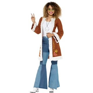 Retro Brun Hippiejakke