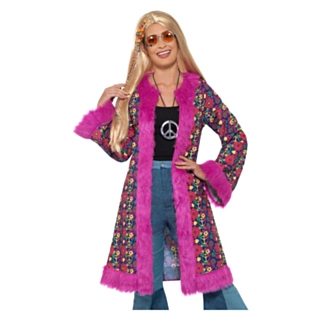 60-talls Hippiejakke Rosa
