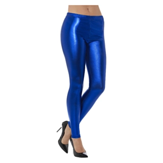80-talls Disko Leggings Blå