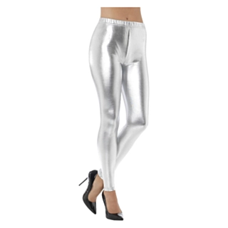 80-talls Disko Leggings Sølv
