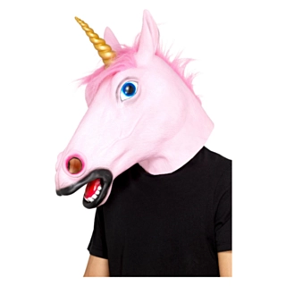 Enhjørning Maske Rosa