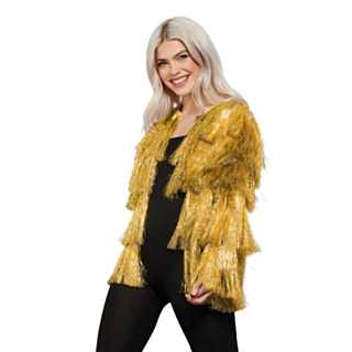 Glitter Jakke Gull