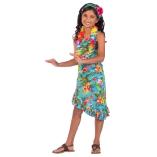 Hawaii Barnekjole Blå