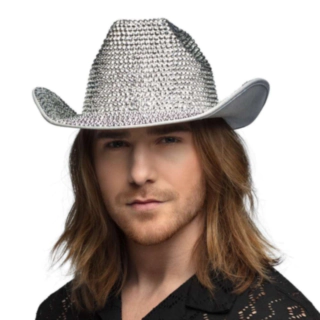 Cowboyhatt Glimmer Sølv