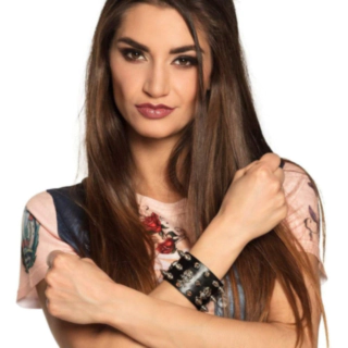 Biker Dødningehode Armbånd