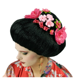 Geisha Parykk Svart