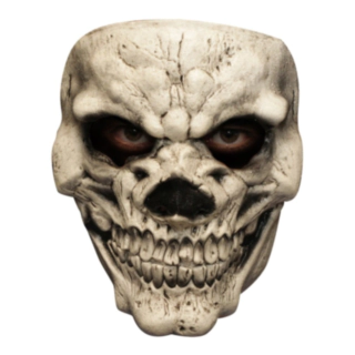 Skjelett Latex Maske Hvit