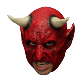 Djevel Latex Maske Rød
