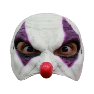 Skrekk Klovn Halvmaske Lilla