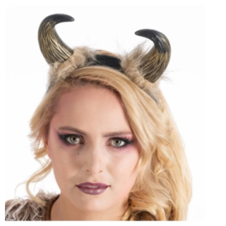 Viking Horn Hårbøyle Brun