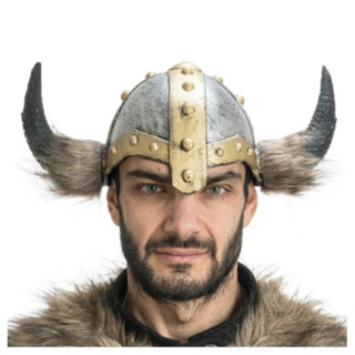 Vikinghjelm med Horn