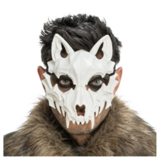 Skjelett Ulv Maske