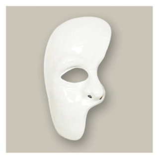 Phantom Halvmaske Hvit