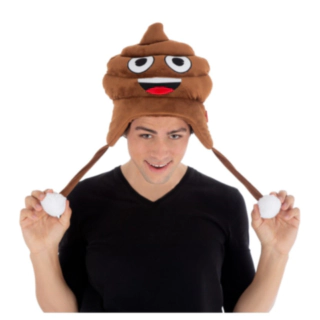Emoji Bæsj Hatt Brun