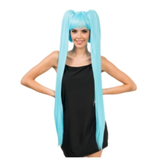 Anime Hatsune Miku Parykk Blå