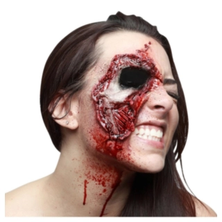 Zombie Øyehule Latex Sår