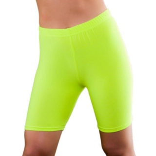 80-talls Sykkelshorts Neon Gul