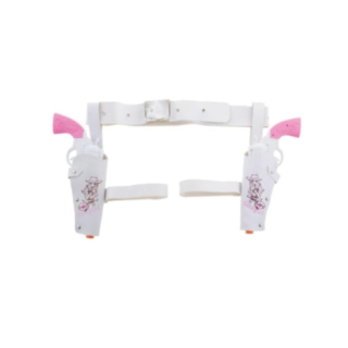 Cowgirl Pistol Sett Hvit og Rosa