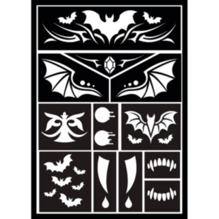 Vampyr Sminke Sjablong
