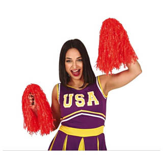 Pom Poms Røde