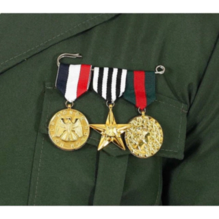 Militært Medaljesett Gull