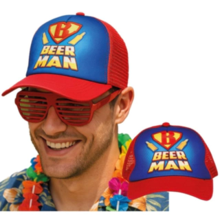 Beer Man Caps Rød og Blå