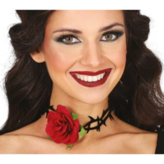 Gotisk Rose Choker