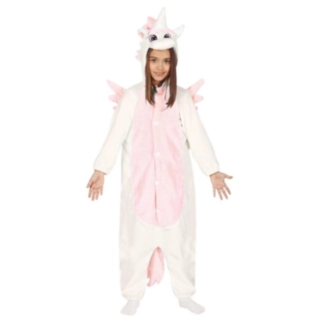 Enhjørning Lyserosa Onesie Barnekostyme