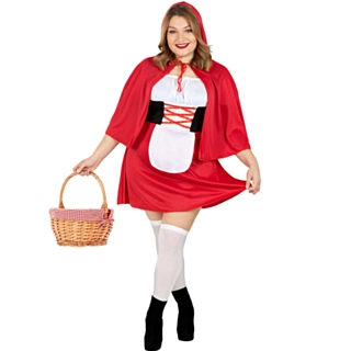 Rødhette Kjole Kostyme Plussize