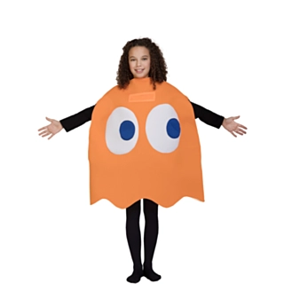 Pac-Man® Clyde Spøkelse Barnekostyme Oransje