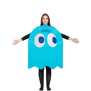 Pac-Man® Inky Spøkelse Kostyme Blå