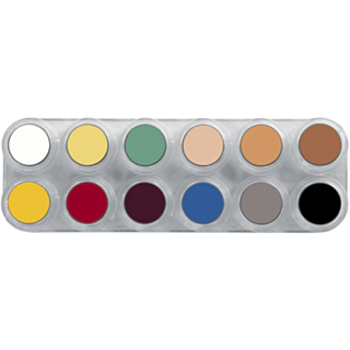Grimas Fettsminke Pure, L, Palett 12