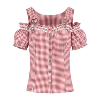 Tyrolerbluse Bodice Rød