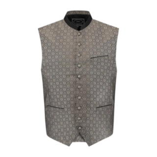 Tyrolervest Jacquard Grå
