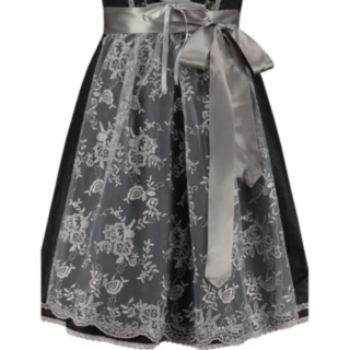 Dirndl Forkle Sølvgrå