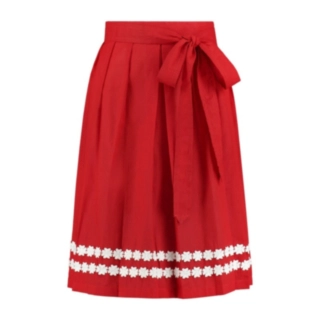 Dirndl Forkle Rød