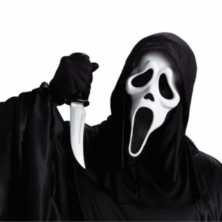 Skrik® Maske & Kniv Sett