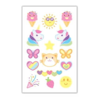 Kawaii Ikoner Engangstatoveringer