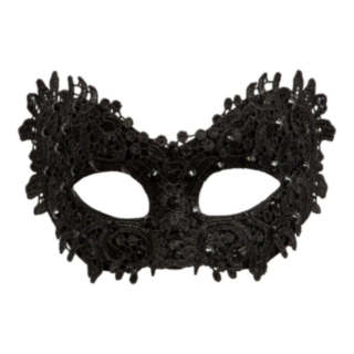 Blonde Maskerade Øyemaske Svart
