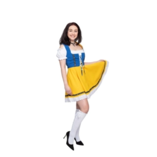 Dirndl Susi Gul og Blå
