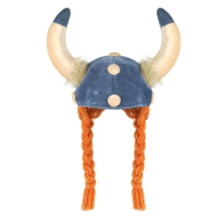 Viking Hjelm med Fletter